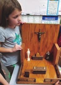 sheets), to his woodworking ability in creating a scale sanctuary for the kids to see and understand his teachings of the items found in our church.