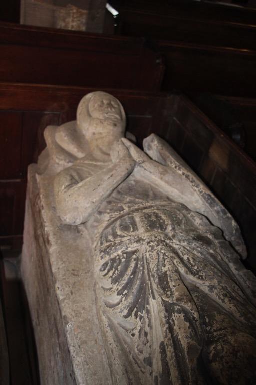 In the Woodmanton Chapel, the effigy is of Sir Ralf Wysham, Steward of the King s Household and