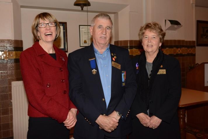DG Ken attended the Rotary Club of Wendouree Breakfast meeting on 23rd October. Photo Below: DG Ken, Club Pres. Jennifer Hudson (left) & AG Group 8, Margaret Robinson.