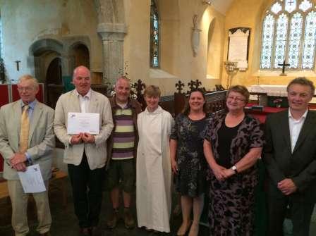 Hawke has been commissioned as Local Worship Leader in a service at