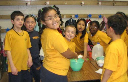 solved (solution) Grade three is studying Changes in Matter in Science. They made green pudding on St.