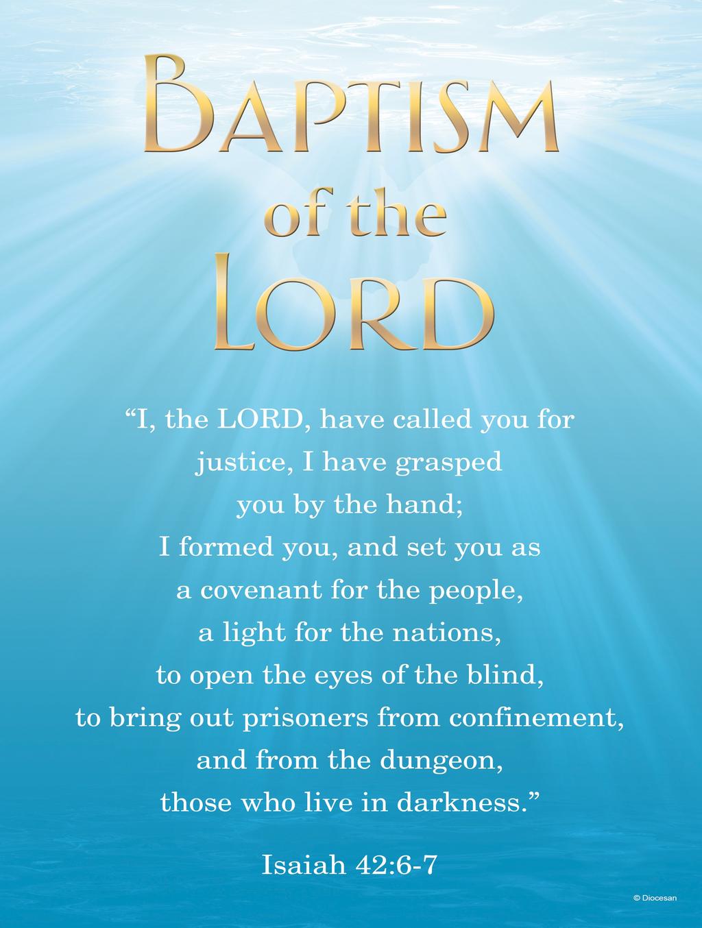 org Early Childhood Learning Center: 330-782-4060 School Lobby: 330-788-0025 THE BAPTISM OF THE LORD JANUARY