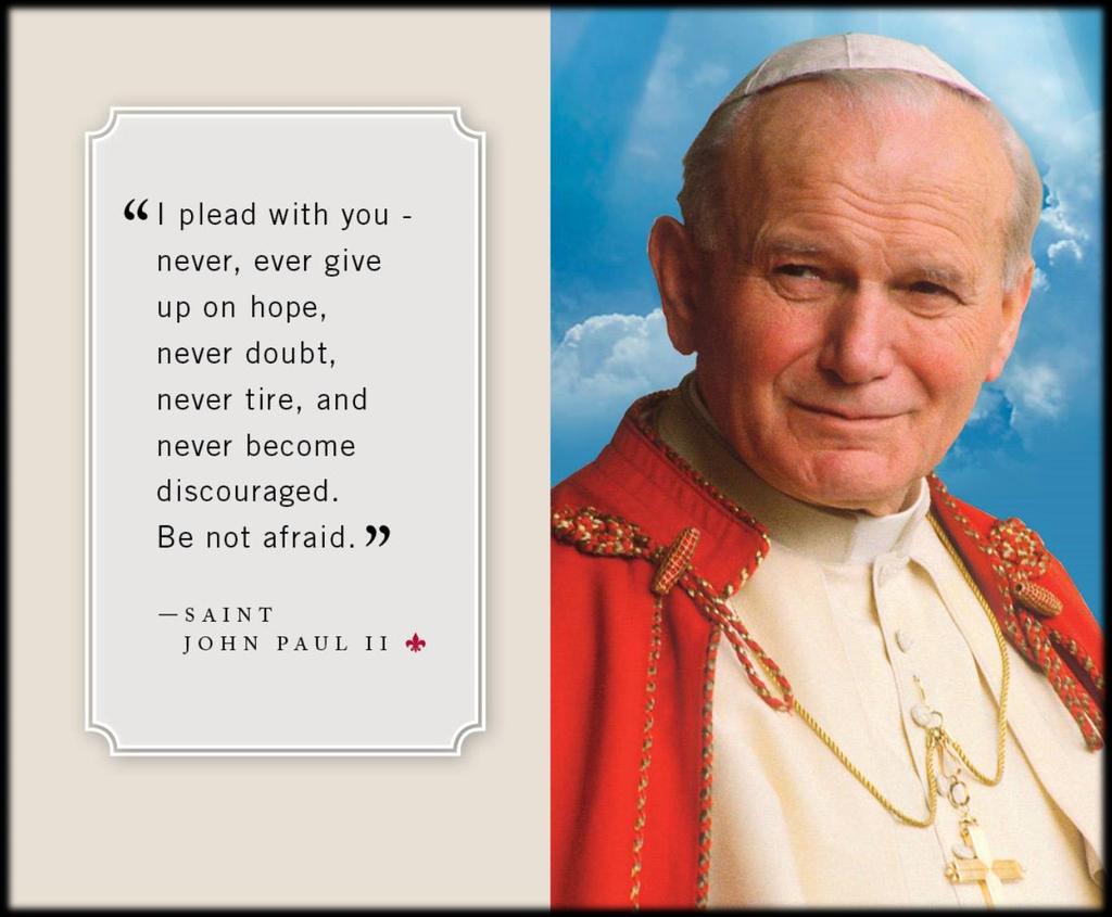 5 Saint John Paul II Feast Day: October 22 Patron of World