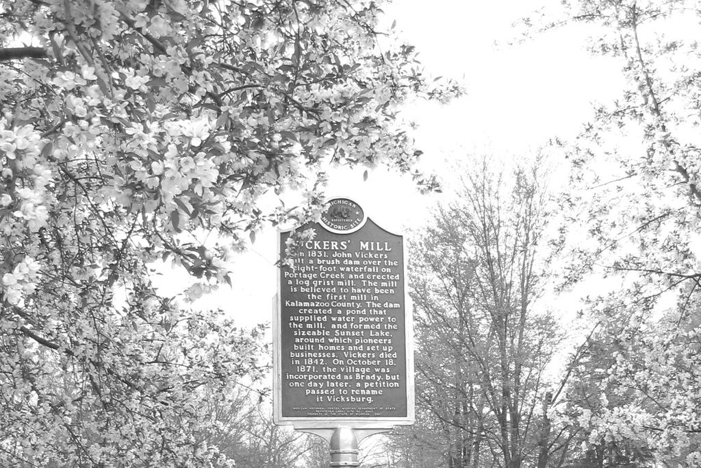 This marker placed by Vicksburg Community Council, May 31, 1920.