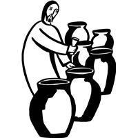 said to the servants, Do whatever he tells you. 6 Now standing there were six stone water jars for the Jewish rites of purification, each holding twenty or thirty gallons.