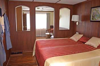 friendly atmosphere. Furnished with local hardwoods, quality furniture and typical artwork, this is a stylish vessel from which to explore the fascinating Irrawaddy river.