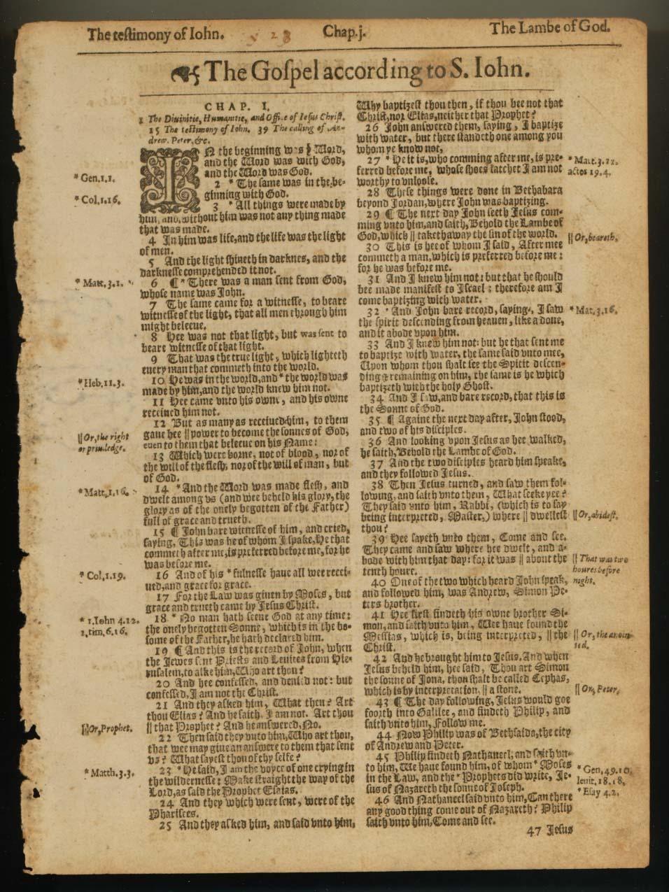 Authorized King James Bible 1611 England King James I