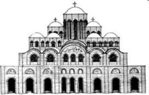 Late Byzantine architecture Zwartnots, Armenia (VII) Cathedral of Ani, Armenia (X) Mt Athos monastery, Greece Hagia Sophia, Kiev (XI) Cathedral of the Transfiguration,