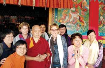 Fifteen months after a devastating fire destroyed the institute s gompa, a newly reconstructed gompa was inaugurated in the presence of Gomo Tulku, Khensur Jampa Tegchok Rinpoche and Geshe Tenzin