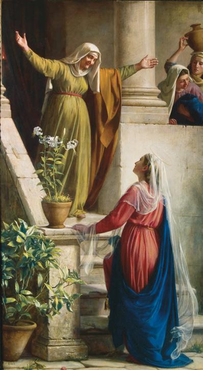 word (Luke 1:38). Handmaid indicates that Mary has chosen to accept the call that God has extended to her.