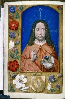 122v 136v Christ as Salvator Mundi (full-page min.