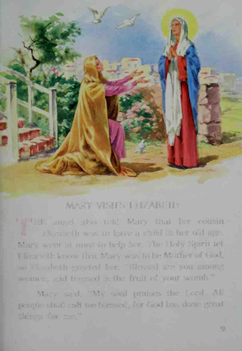 THE AAARY VISITS ELIZABETH angel also told Mary that her cousin