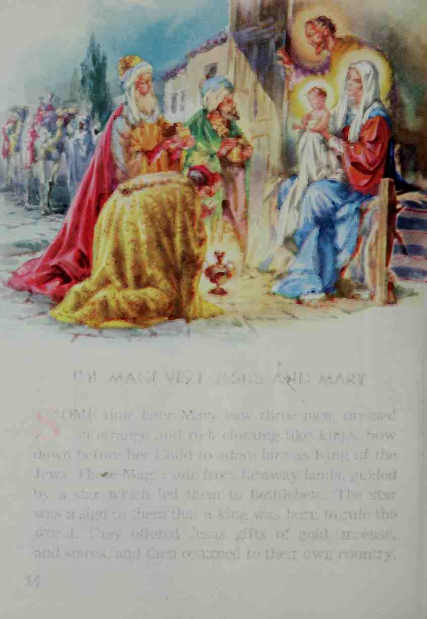 SOME THE MAGI VISIT JESUS AND MARY time later Mary saw three men^