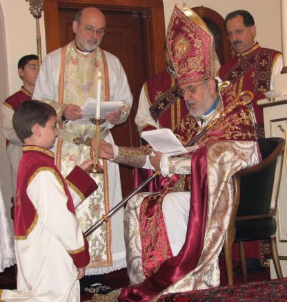 Through the minor orders, the Tûbir is conferred with special privileges, which are the foundation of his service to the Church as a participant during the worship services.