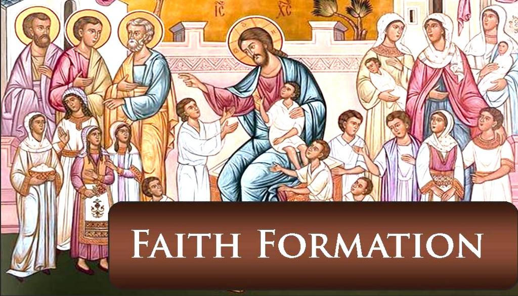 CCD / Faith Formation Registration It s time to register for all Faith Formation classes for the upcoming 2018 2019 school year!