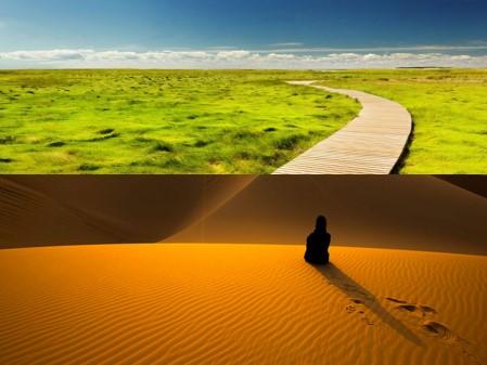 We can be in the desert places and when we walk in God s will, we will go to the place of refreshment.