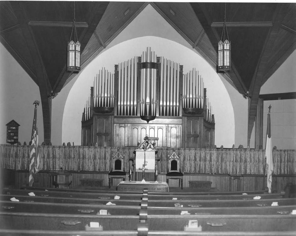 19 - Larger choir loft The next big change to this room happened in 1969, when the entire room was modernized.