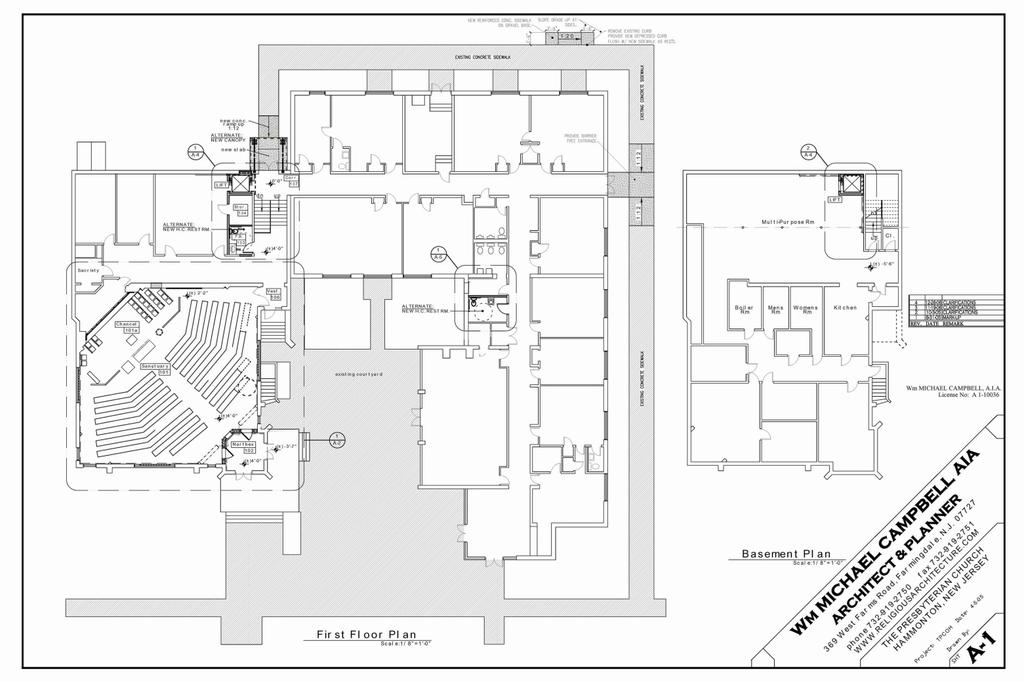 39 - Floor plan of entire facility (prepared for 2010 renovation) As mentioned earlier, one of the major goals for the recently completed renovations was to make the facility handicapped accessible.