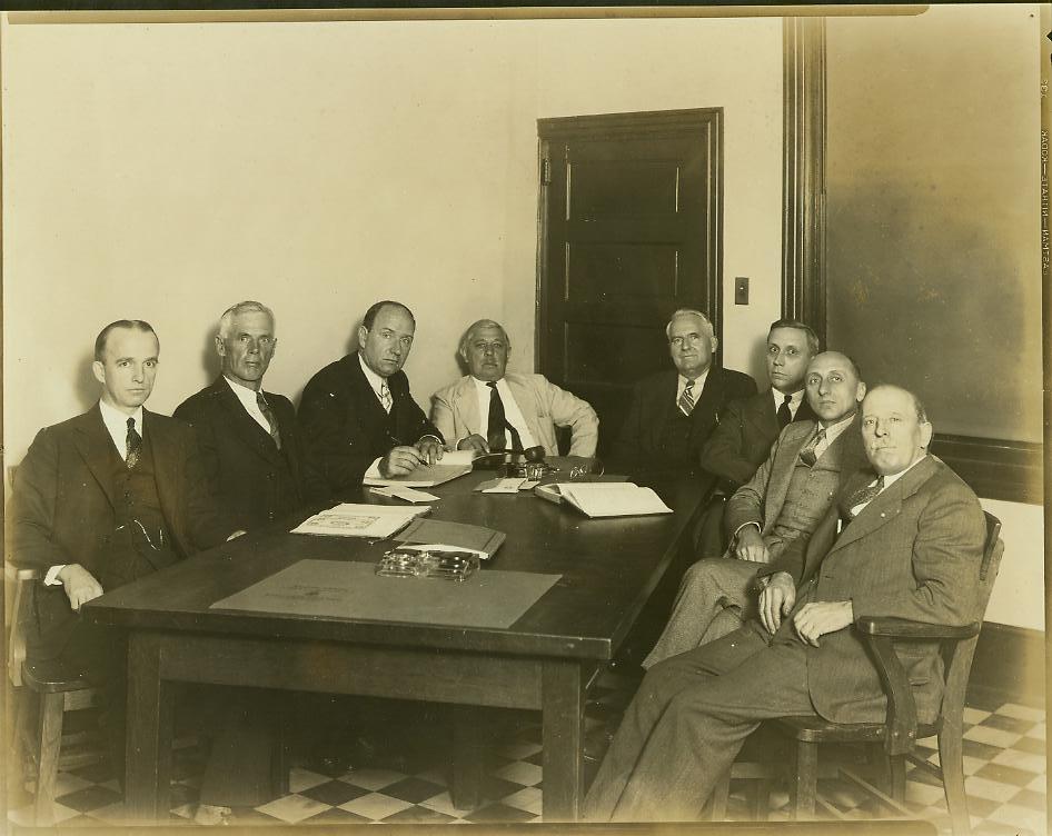 40 - undated photo of trustees In the early days of the church, elders and trustees basically served for life, although they were re-elected every three years.