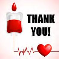 Your donation of blood can save up to 3 lives and your time and efforts were greatly appreciated.