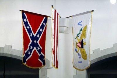 Confederate Flag at Citadel Protected Under State Law Attorney General Says Post & Courier Charleston June 10 2014 A Confederate naval jack hangs in the Summerall Chapel. Russell Pace/The Citadel.