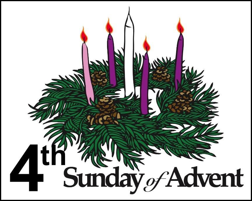 Fourth Sunday of Advent and Christmas Week On the Fourth Sunday of Advent, we read Luke's Gospel of the Annunciation, the moment when a troubled Mary is told she has found favor with God and she will