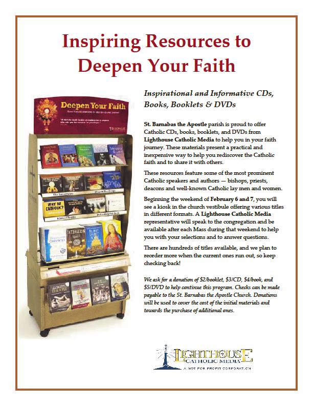 We are proud to present a new adult faith formation program here at St. Barnabas the Apostle.