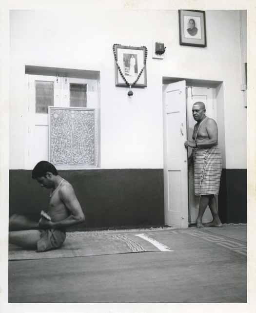 Guruji and Sharath at the Ashtanga Yoga