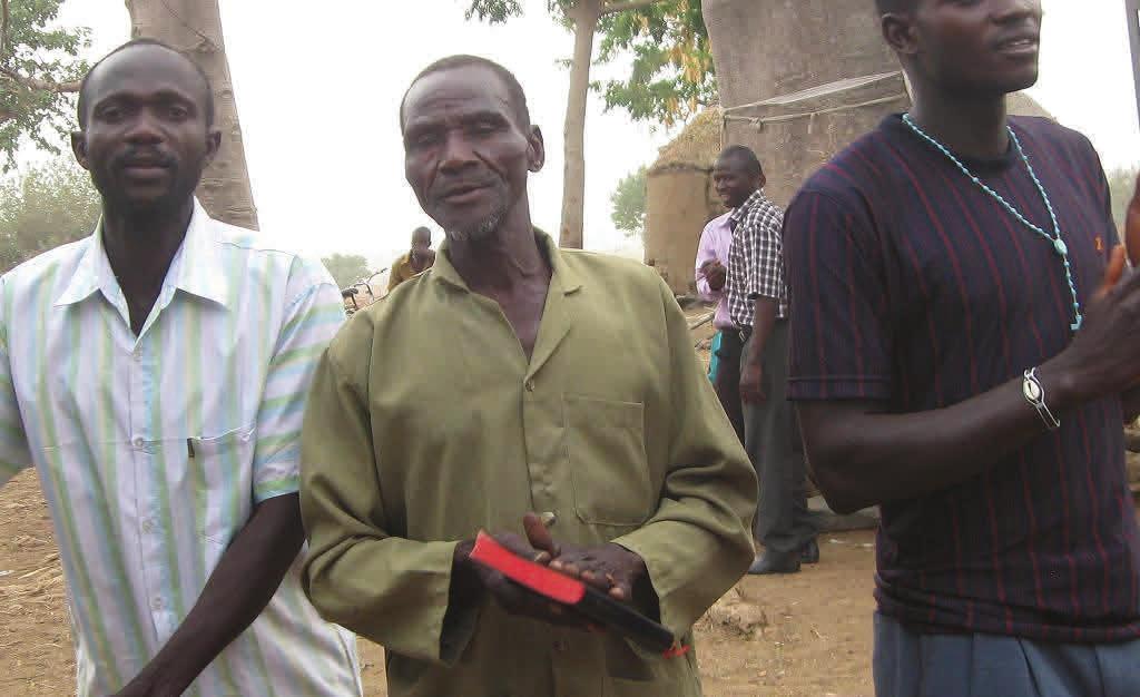 There are many evangelism teams among the Kusasi churches. These three men, Daniel, Timothy, and Elijah go out on a regular basis.