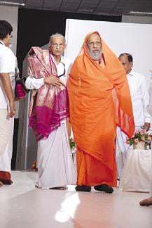 Swamini Pramananda said that she met Pujya Swamiji when she was 11 years old.