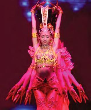 I think that the dance group did a fantastic job in creating the likeness of the Buddhist Goddess Guanyin. By the way, this was a very special dance group. All of the members are deaf and mute!