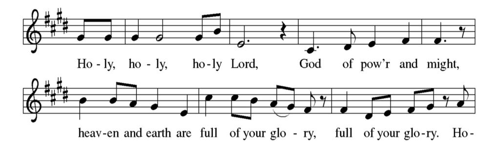 OFFERTORY Doxology BH 253 Praise God, from whom all blessings flow; praise him, all creatures here below; praise him above, ye heav'nly host; praise Father, Son, and Holy Ghost. A-men.