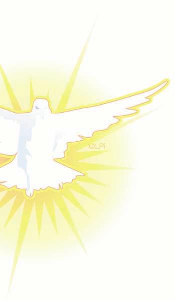 " When the enthusiastic response settles down, Jesus "breathed on them and said to them 'Receive the Holy Spirit.
