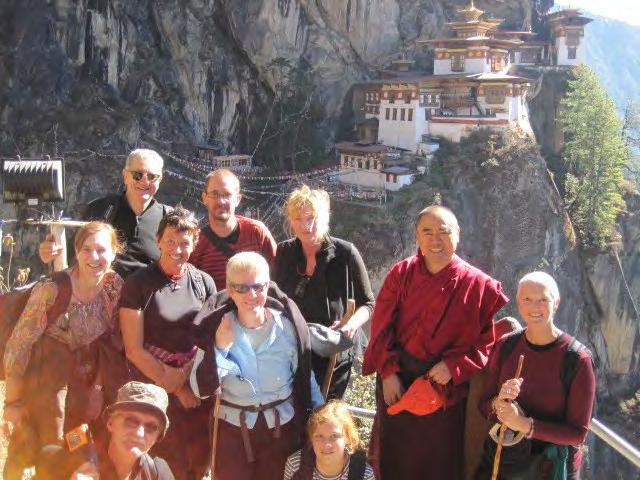 6 A Pilgrimage 2010 to India, Bhutan and Nepal with Khenpo la Last November saw a group of 10 pilgrims join our precious teacher Khenpo Ngawang Dhamchoe in India for the 7th pilgrimage he has