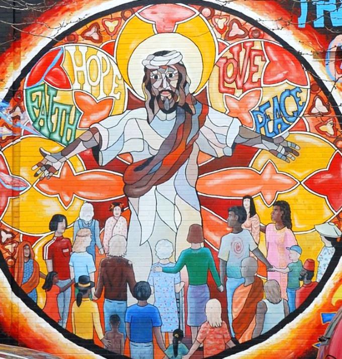 Jesus Mural of Faith,