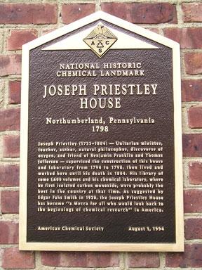 Figure 4 - Priestley s house became a National Historic