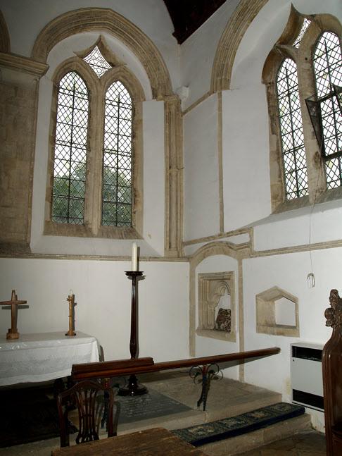 Further evidence that the chancel was altered dramatically is shown by the mismatch of stonework in
