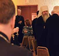 His Beatitude was greeted with bread and salt by Father Nicholas Solak representing the Wilkes-Barre Deanery.