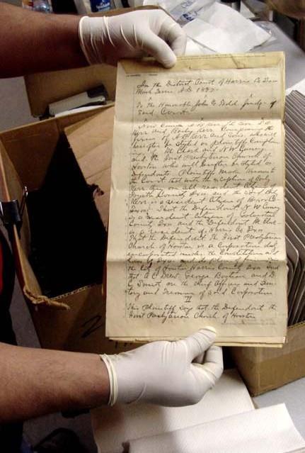 These records aren t just paper. They are part of Houston s history. Harris County has on file documents dating back to 1836, the days of the Republic of Texas.