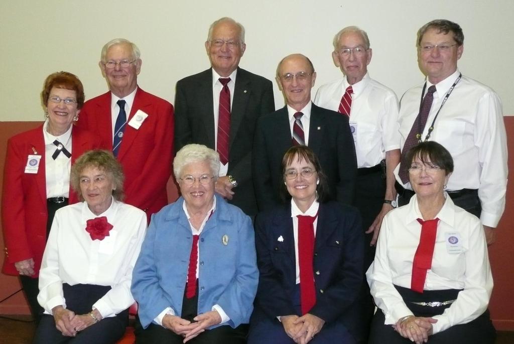Leonard Sullivan, Region 8 First Vice President, installed our 2012 officers. He was assisted by wife Betty Sullivan.