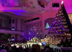 More than 450 of our faithful friends worked together in perfect harmony to create a masterpiece for the Master. The Tree is a study in holy harmony.