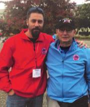 Paul School Noon Hour volunteer, was escorted by fellow veteran Theron Kramer on the November 4, 2017 Honor Flight to Washington, D.C.