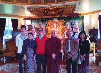 Dhana was offered to the monks followed by lay supporters enjoying a meal together.