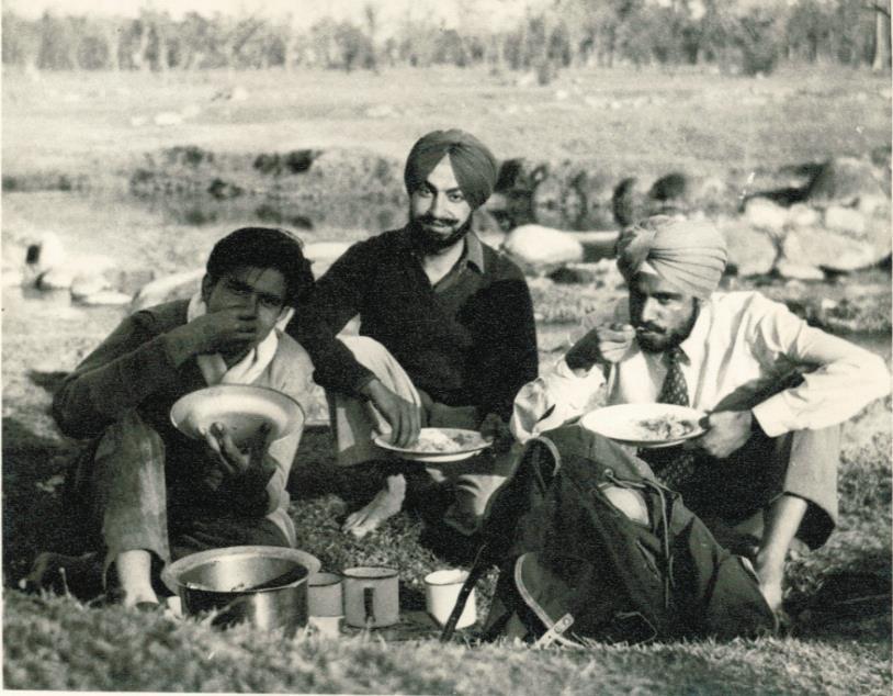1954 MA Geography Class on Field Trip in Gulmarg, Kashmir.
