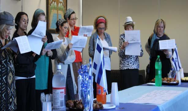 Yom Ha'atzmaut Musical Hallel For Women On Yom Ha atzmaut about twenty women gathered in the Lamm Boardroom for a celebratory Musical Hallel coordinated by Chani Winkler.