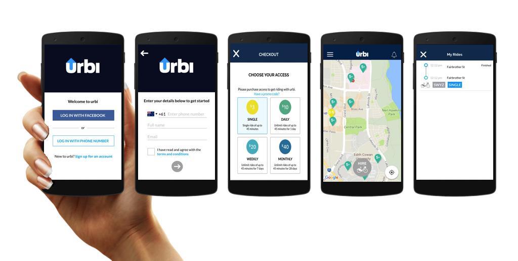 Download the app Download the urbi app from the Google Play Store or Apple App Store on your