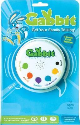 Gabbit Family Faith Edition At Saint Mary s Press An electronic device with hundreds of family-friendly questions. There are no rules, no instructions just pick.