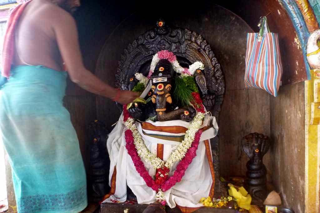 A special Ganesha puja was performed in one of the smaller temples on top of the hill.