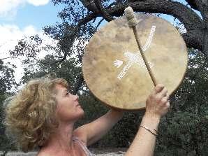 This drum will carry the collective vibration of our journey and the intent is that this drum will travel the earth, from