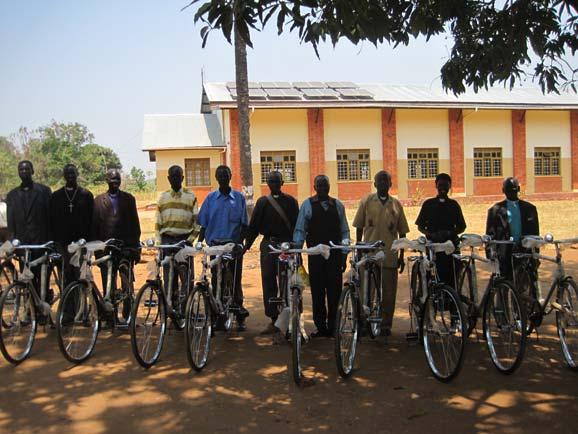 Pastors receive Bicycles Donated by CMS Ireland